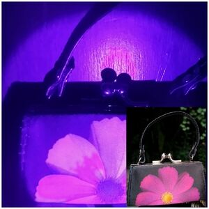 Harold Feinstein Collection Lip Stick Case *Flower Glows with Blacklight*